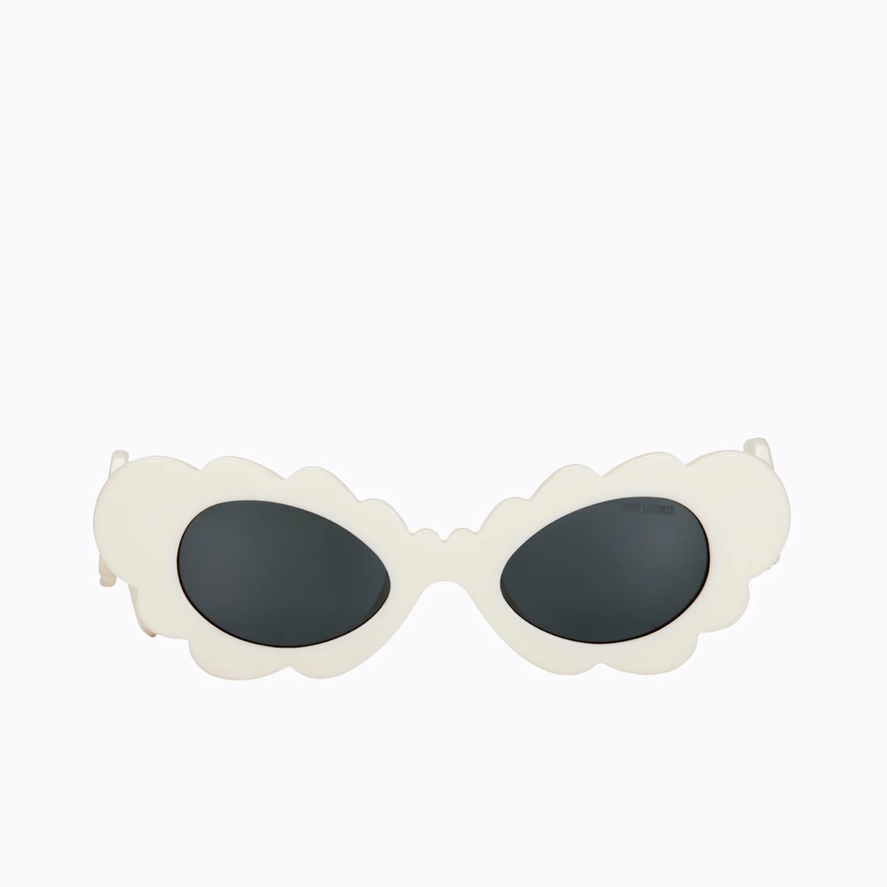 Poppy Lissiman “cloudy” white scalloped cloud sunglasses never worn brand new